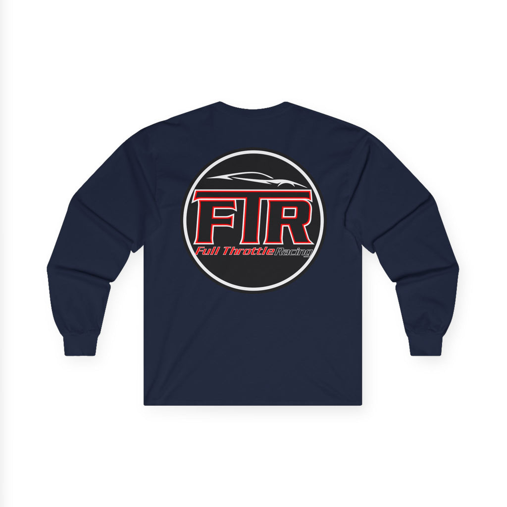 Full Throttle Racing Long Sleeve Tee — FTR Logo Car Racing Shirt