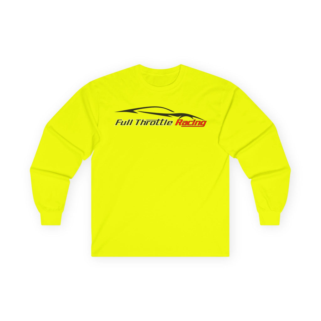 Full Throttle Racing Long Sleeve Tee — FTR Logo Car Racing Shirt