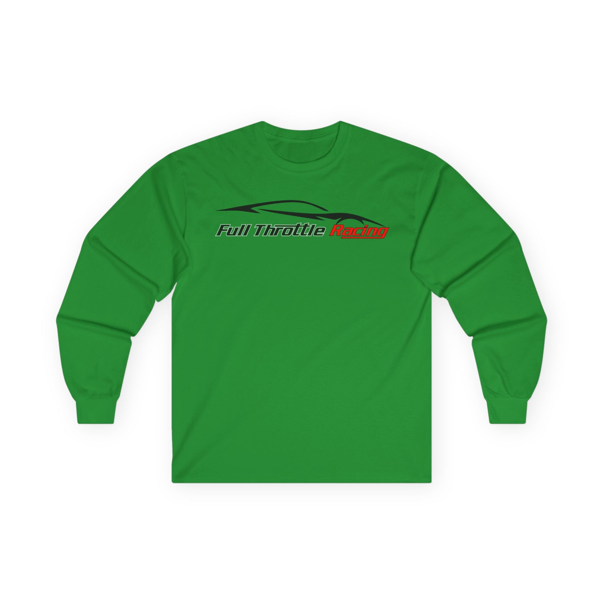 Full Throttle Racing Long Sleeve Tee — FTR Logo Car Racing Shirt
