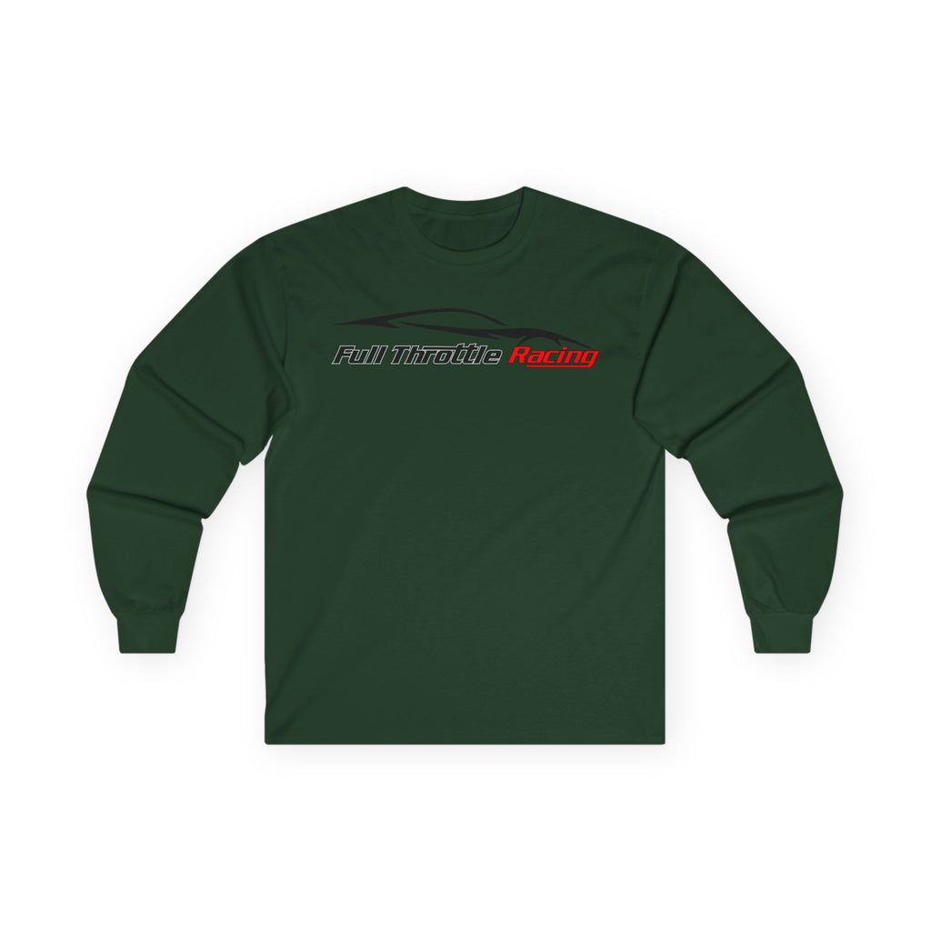 Full Throttle Racing Long Sleeve Tee — FTR Logo Car Racing Shirt