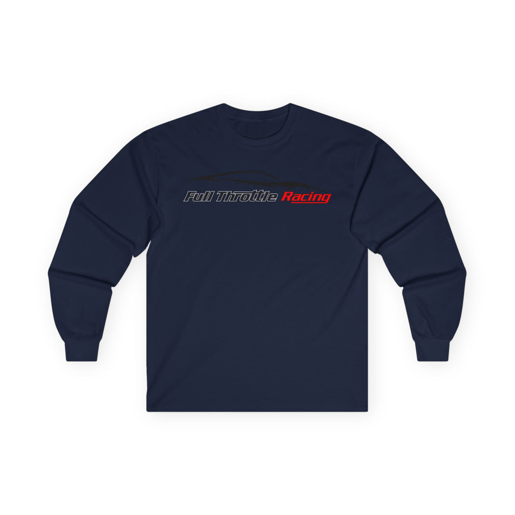 Full Throttle Racing Long Sleeve Tee — FTR Logo Car Racing Shirt