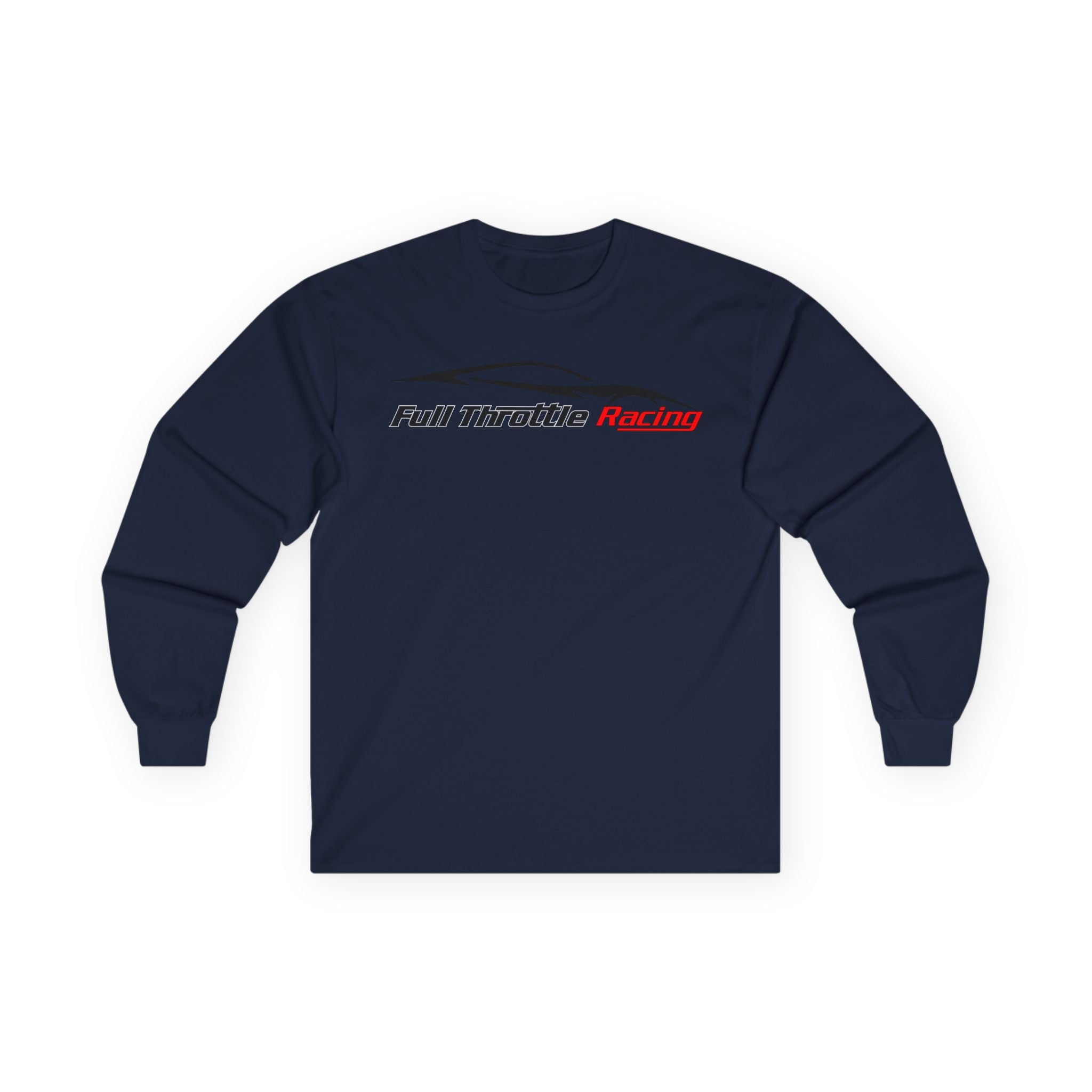 Full Throttle Racing Long Sleeve Tee — FTR Logo Car Racing Shirt