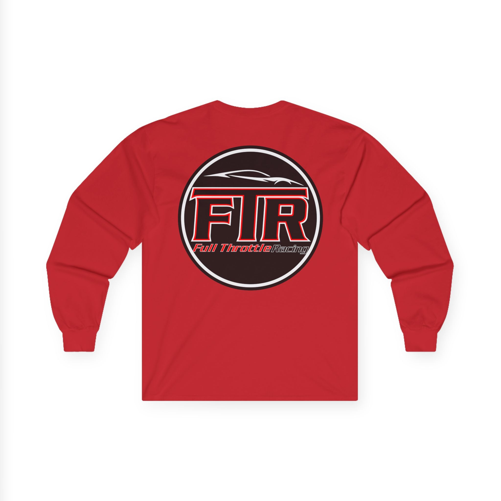 Full Throttle Racing Long Sleeve Tee — FTR Logo Car Racing Shirt