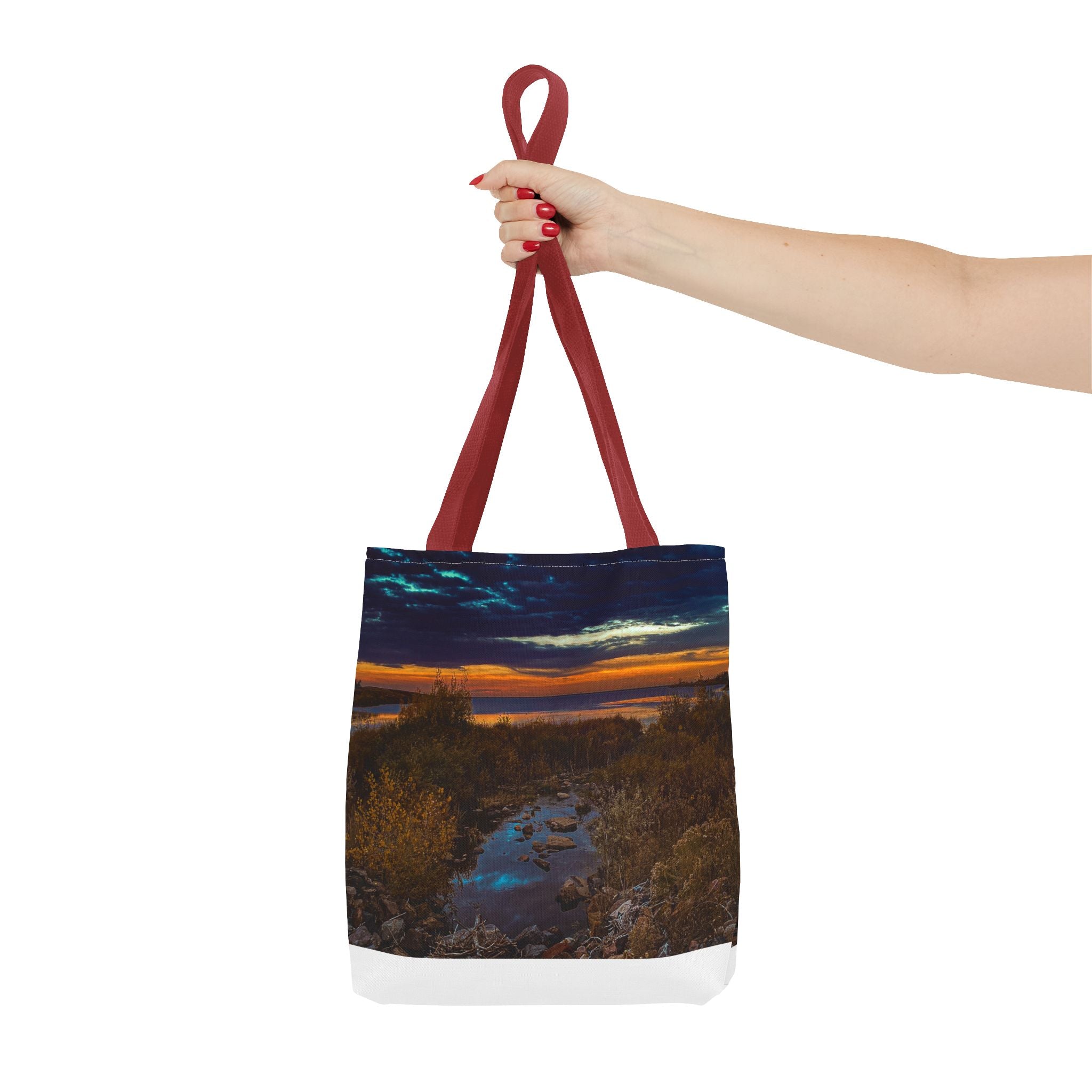 Sunset Coastal Tote Bag — Scenic Beach Landscape Tote