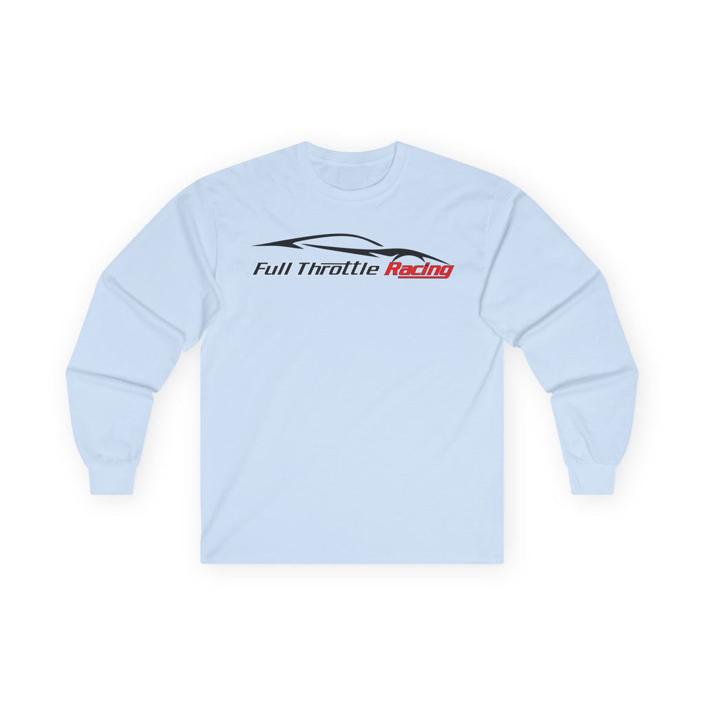 Full Throttle Racing Long Sleeve Tee — FTR Logo Car Racing Shirt