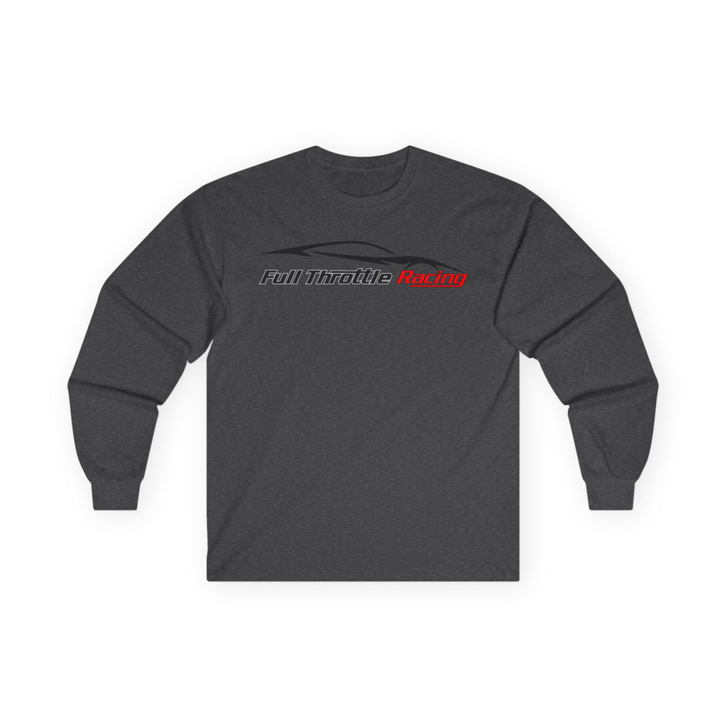 Full Throttle Racing Long Sleeve Tee — FTR Logo Car Racing Shirt