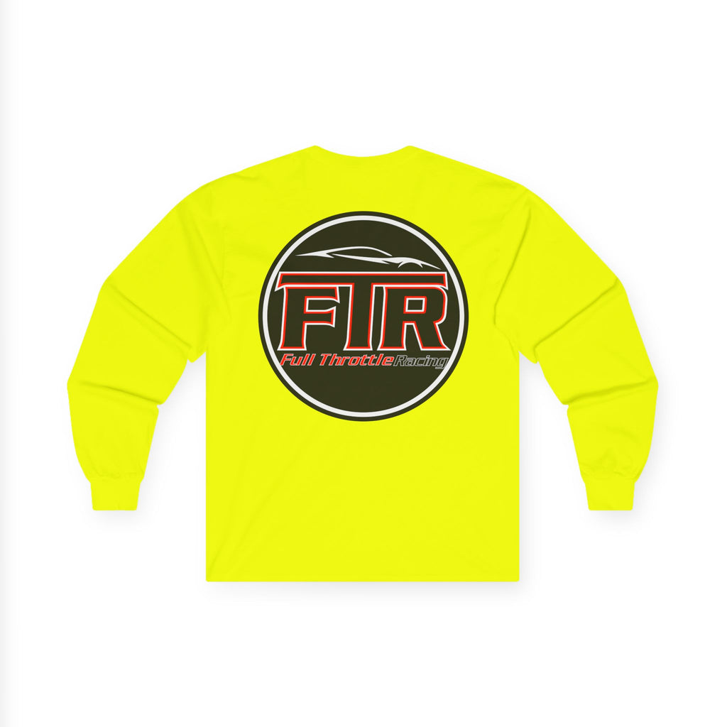 Full Throttle Racing Long Sleeve Tee — FTR Logo Car Racing Shirt
