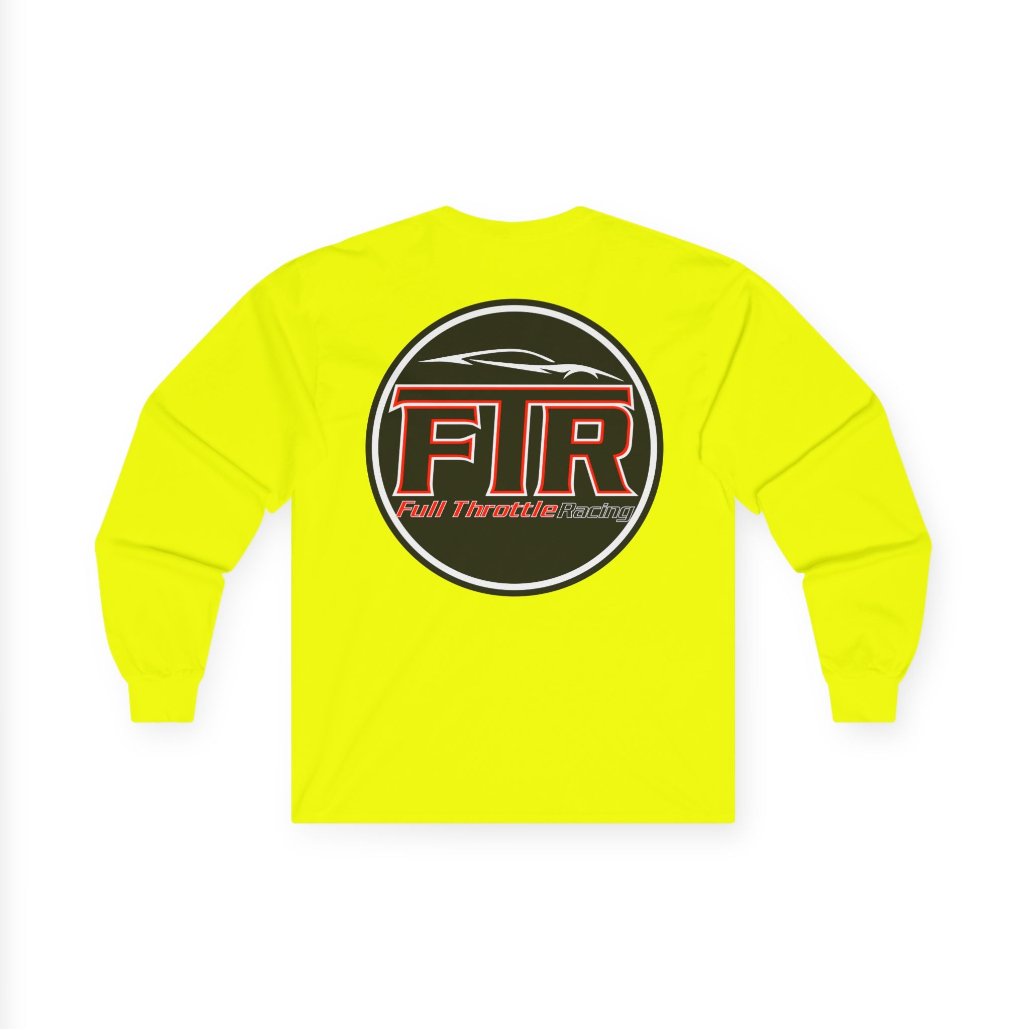 Full Throttle Racing Long Sleeve Tee — FTR Logo Car Racing Shirt