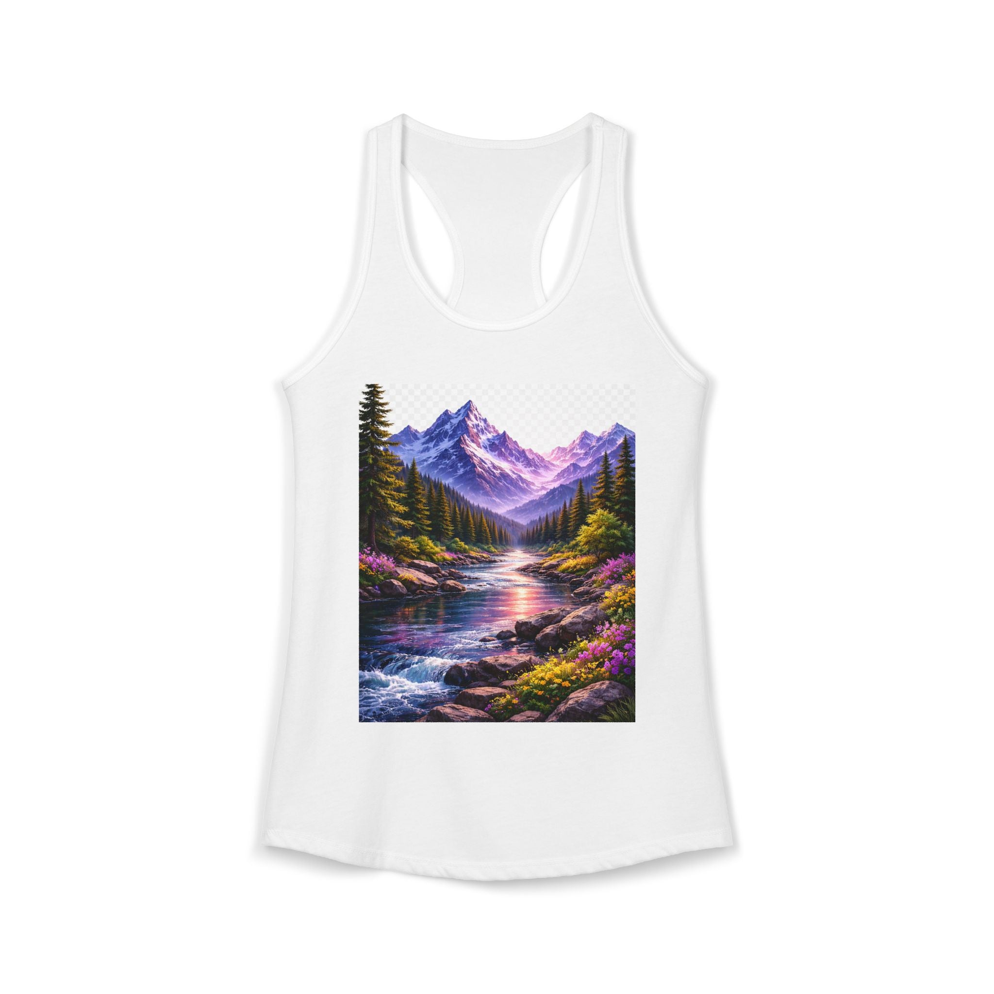 Scenic Mountain Scene Women's Racerback Tank