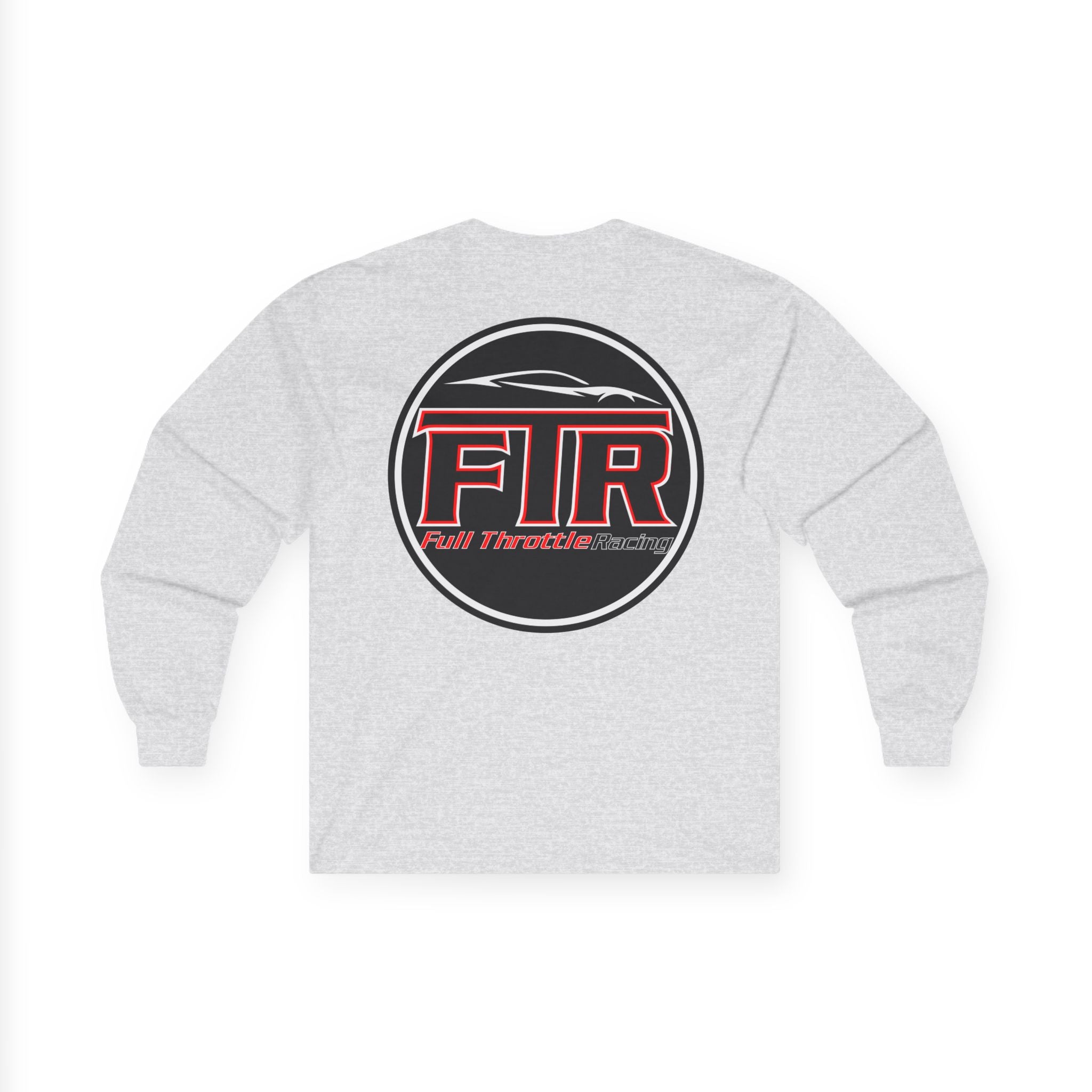 Full Throttle Racing Long Sleeve Tee — FTR Logo Car Racing Shirt