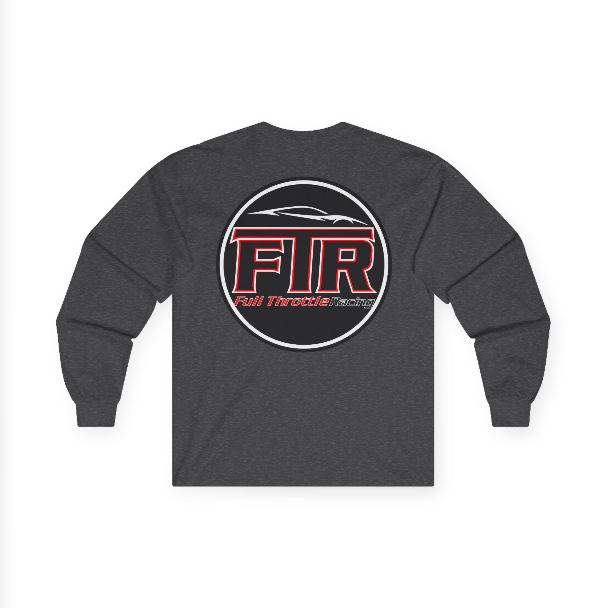 Full Throttle Racing Long Sleeve Tee — FTR Logo Car Racing Shirt