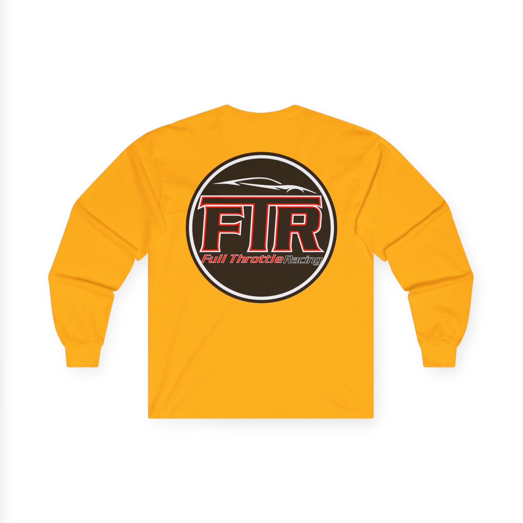 Full Throttle Racing Long Sleeve Tee — FTR Logo Car Racing Shirt