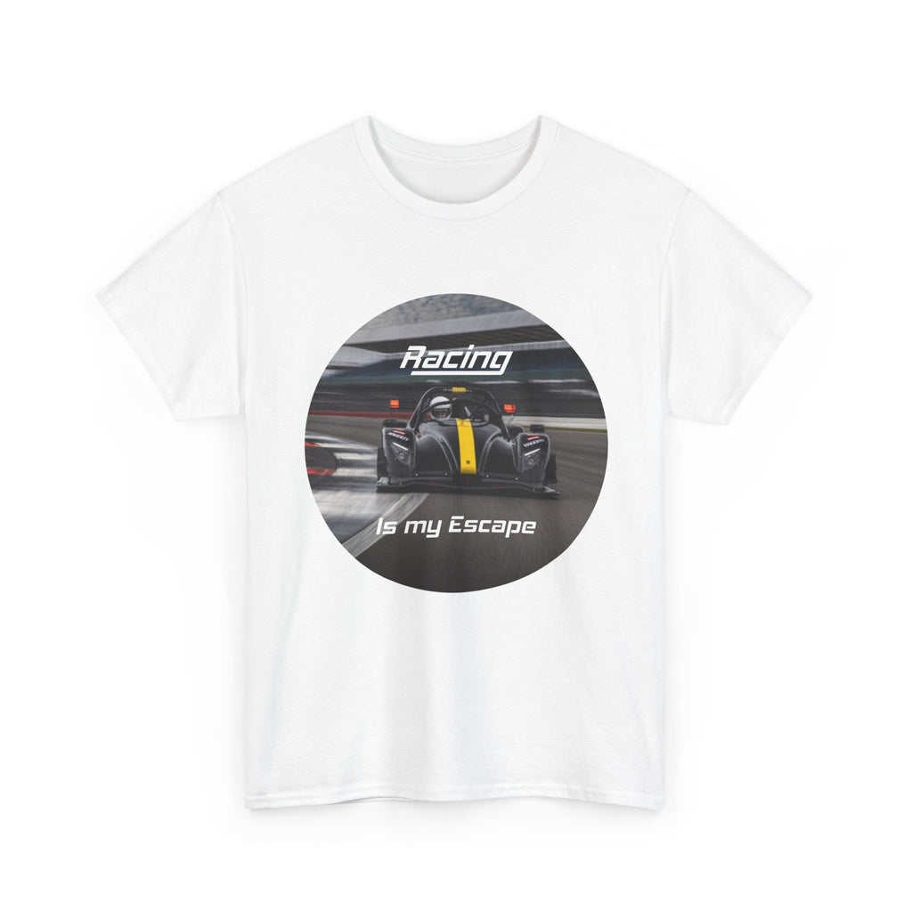 Racing Is My Escape T‑Shirt — Race Car Driver Gift Tee