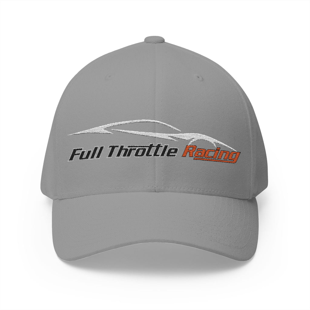 Racing Cap — "Full Throttle Racing" Embroidered Closed-Back Hat