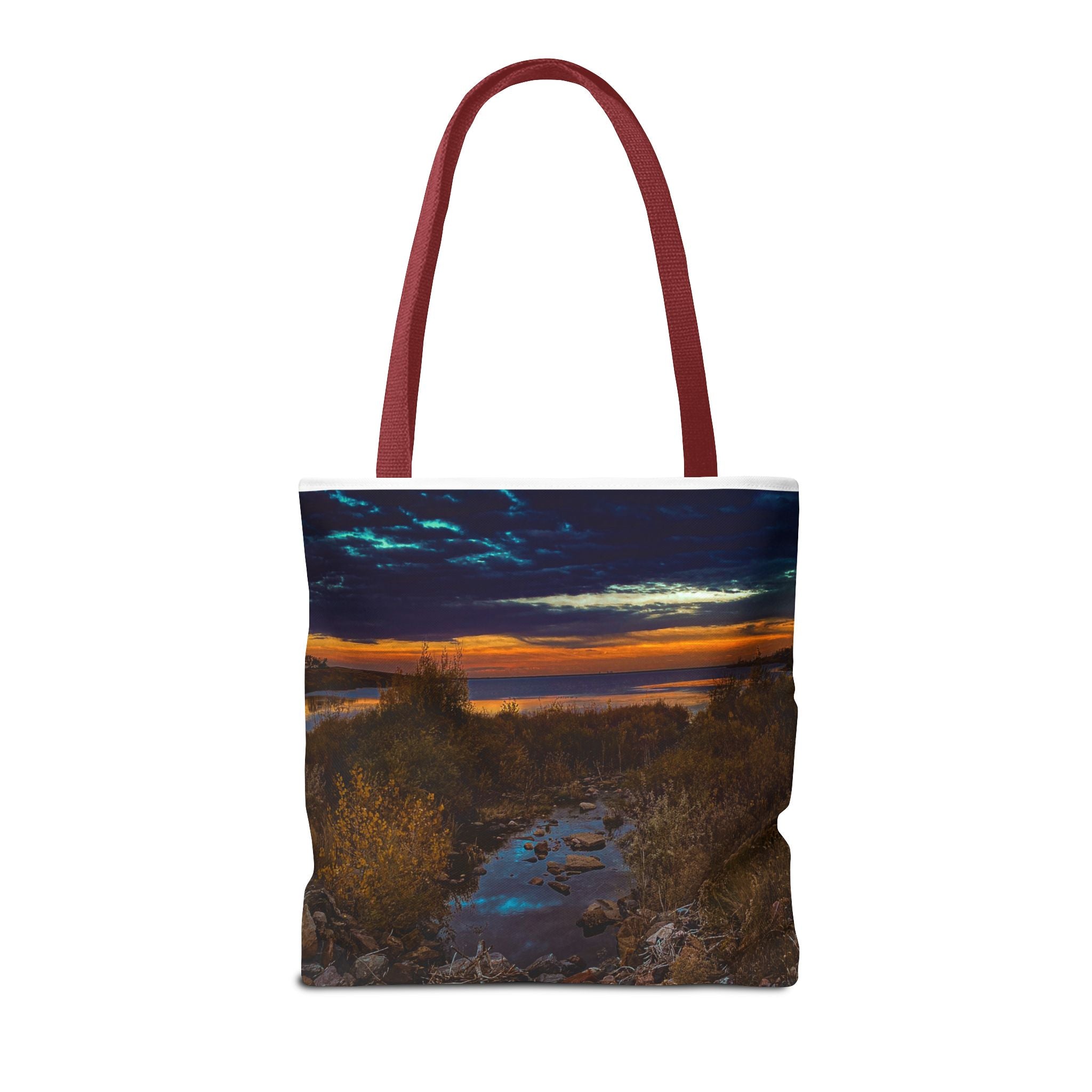 Sunset Coastal Tote Bag — Scenic Beach Landscape Tote