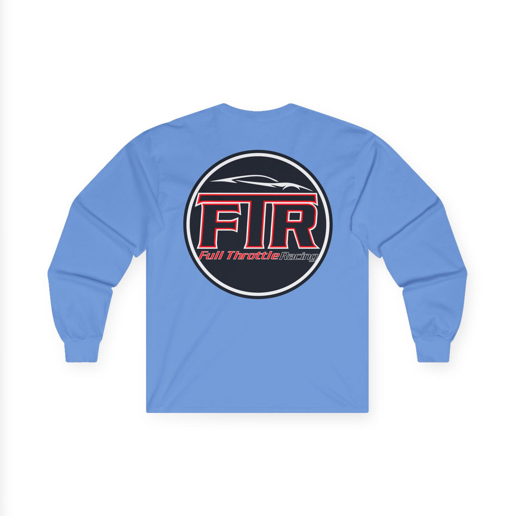Full Throttle Racing Long Sleeve Tee — FTR Logo Car Racing Shirt
