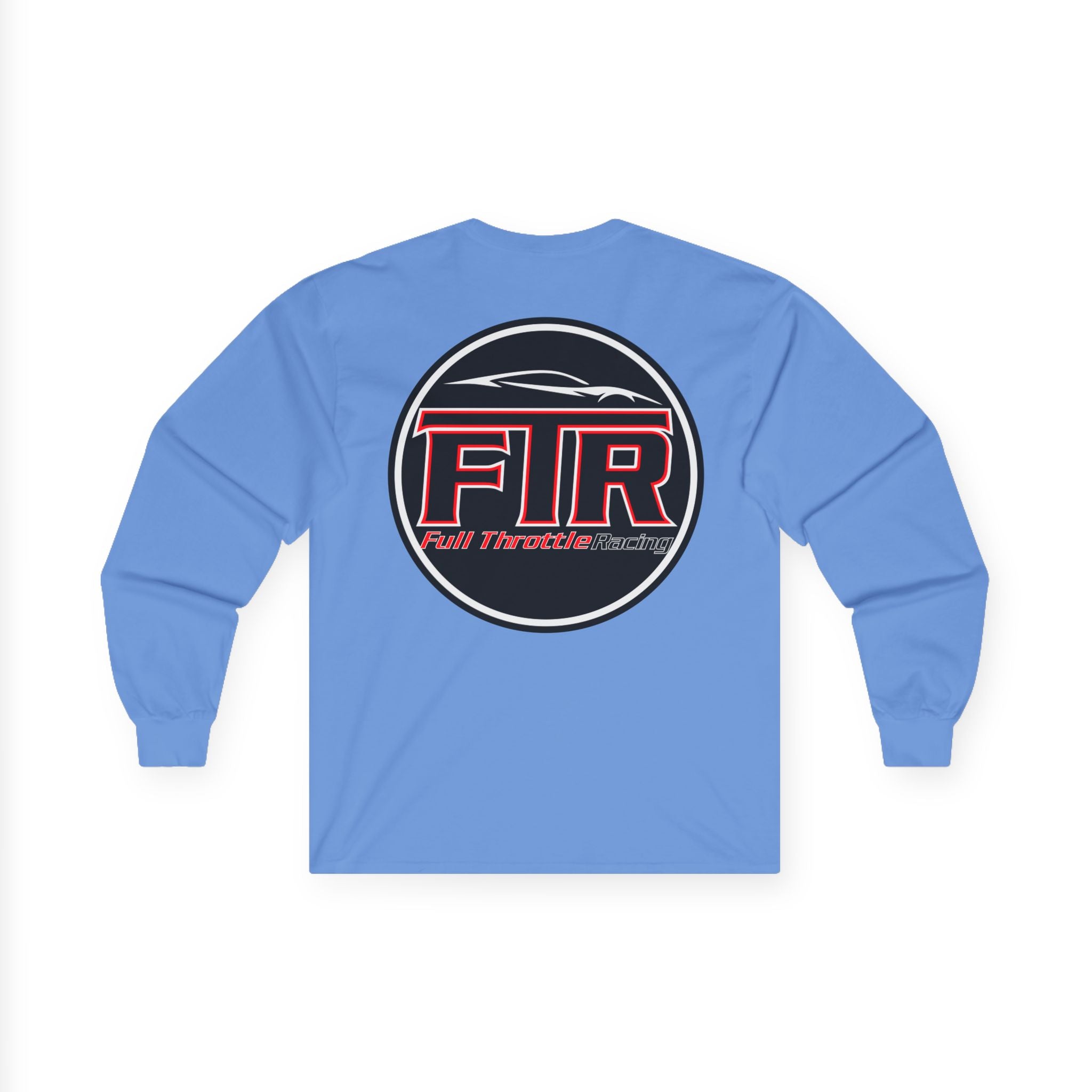 Full Throttle Racing Long Sleeve Tee — FTR Logo Car Racing Shirt