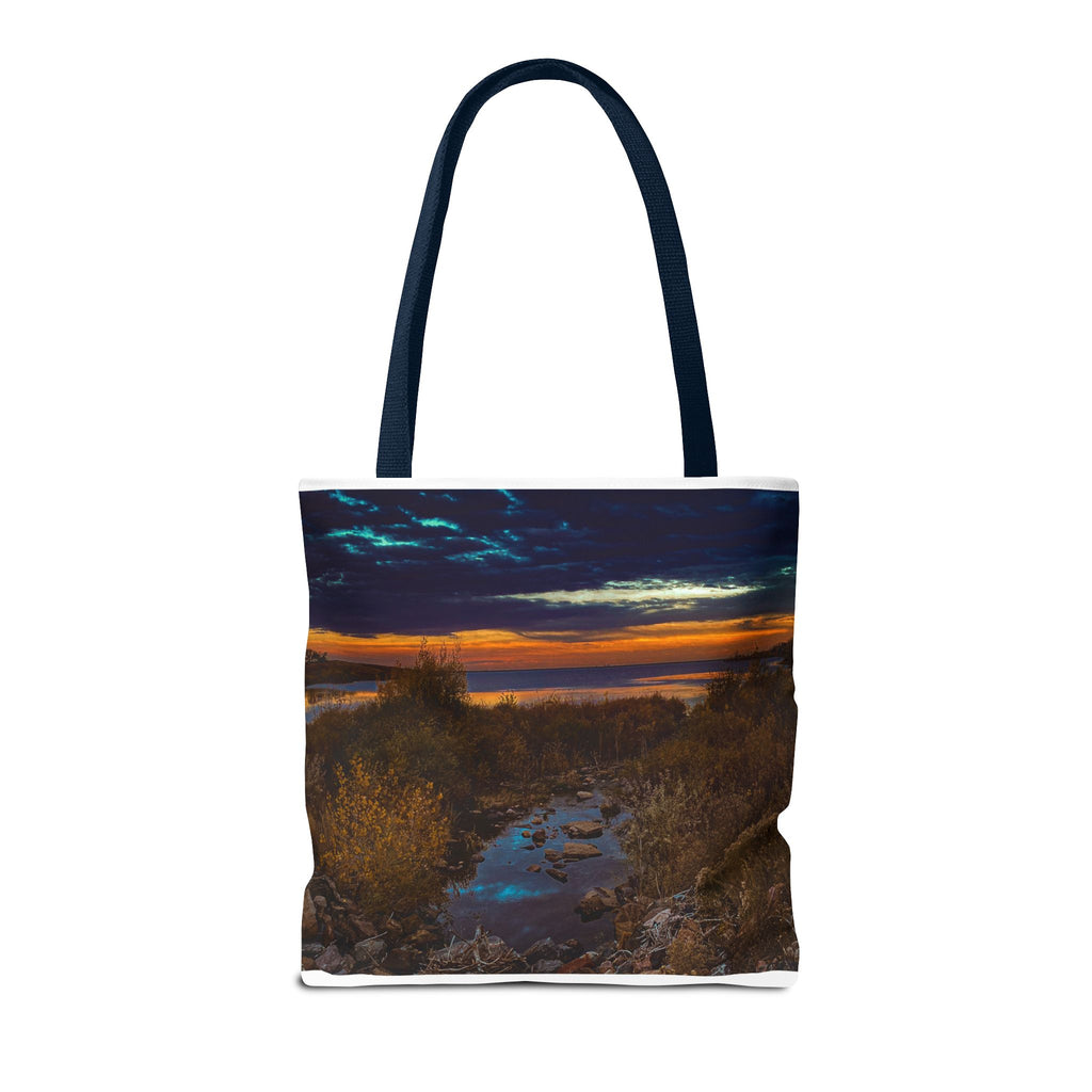 Sunset Coastal Tote Bag — Scenic Beach Landscape Tote