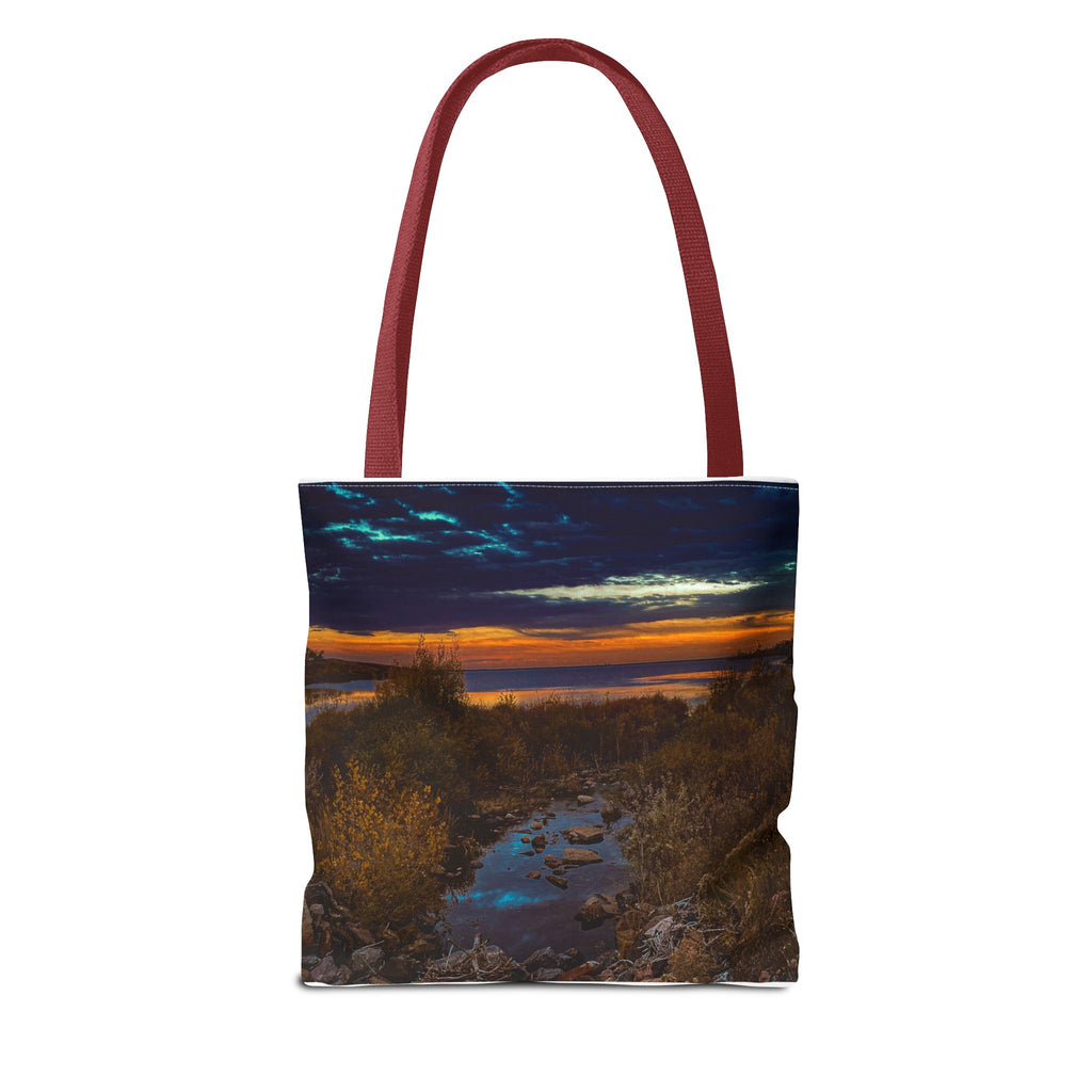 Sunset Coastal Tote Bag — Scenic Beach Landscape Tote