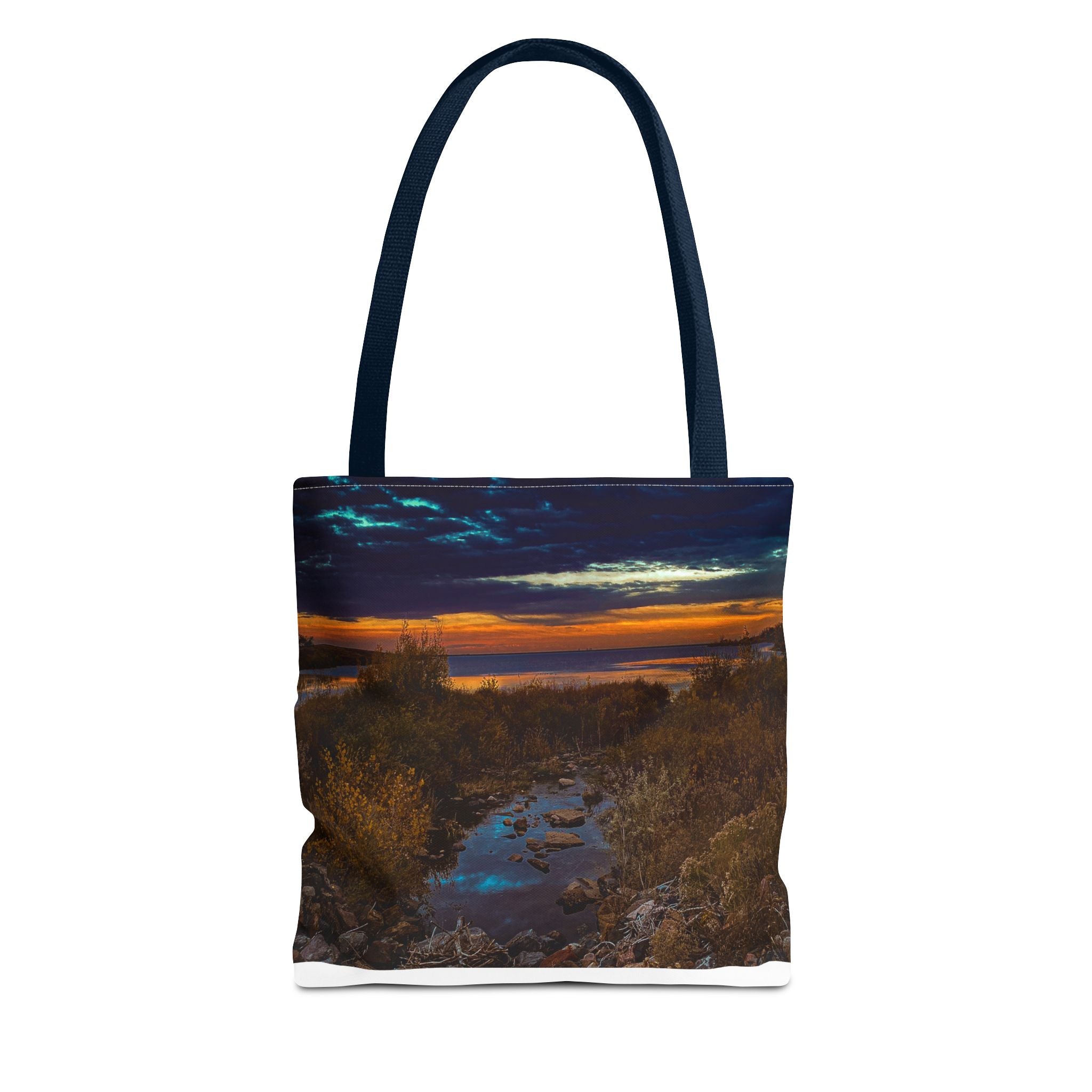 Sunset Coastal Tote Bag — Scenic Beach Landscape Tote