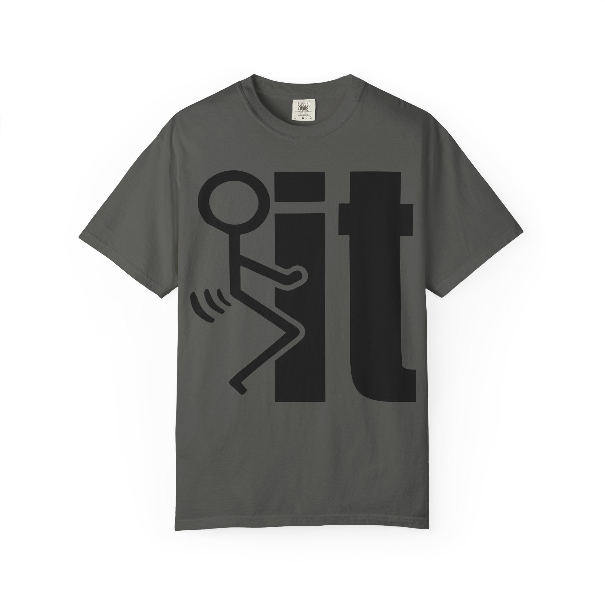Funny 'Fook It' Graphic T-Shirt — Stick Figure Joke Tee
