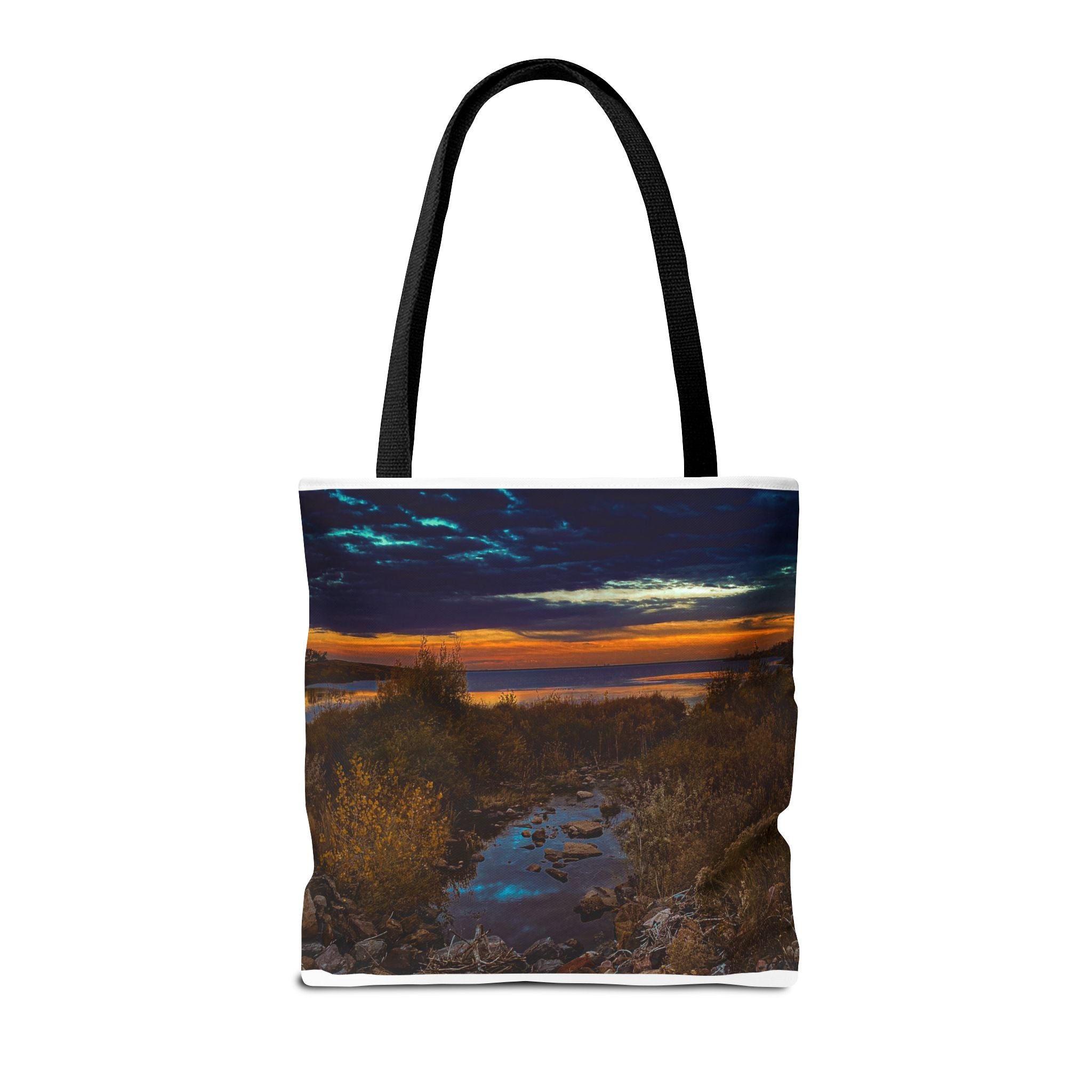 Sunset Coastal Tote Bag — Scenic Beach Landscape Tote